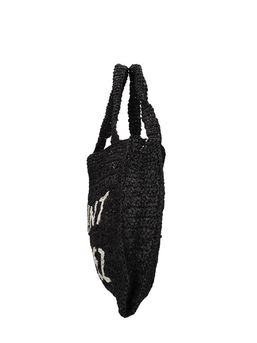 Borsa Saint Tropez in rafia DE SIENA | 1007NERO